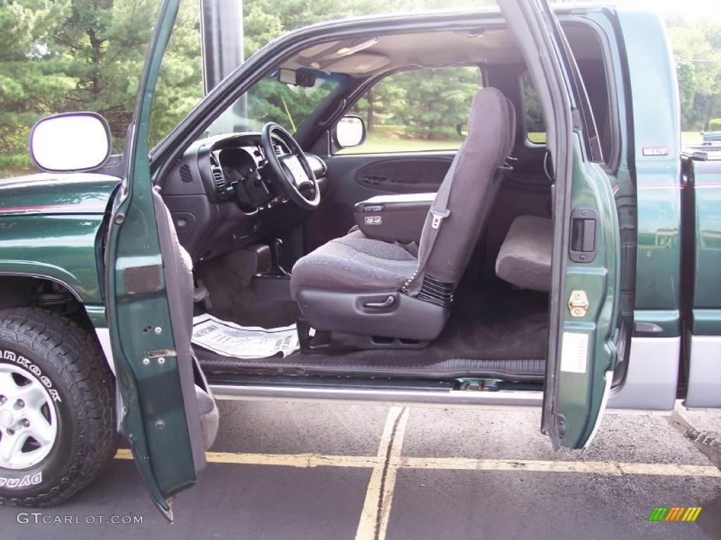 2000 Ram 1500 SLT Extended Cab 4x4 - Forest Green Pearlcoat / Mist Gray photo #32