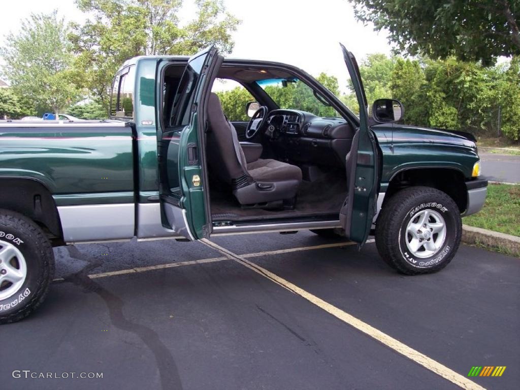 2000 Ram 1500 SLT Extended Cab 4x4 - Forest Green Pearlcoat / Mist Gray photo #45