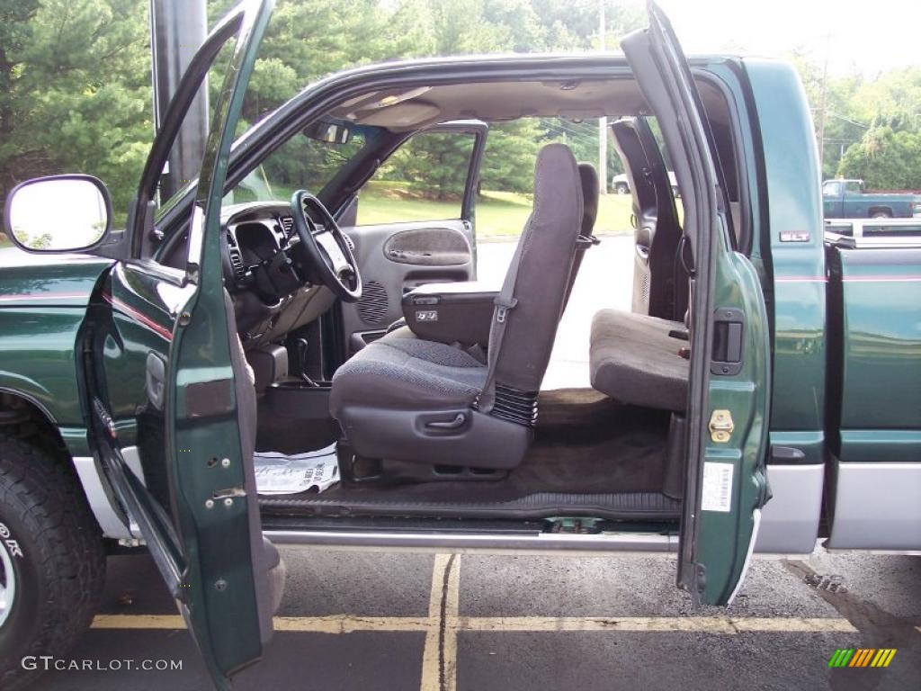 2000 Ram 1500 SLT Extended Cab 4x4 - Forest Green Pearlcoat / Mist Gray photo #46