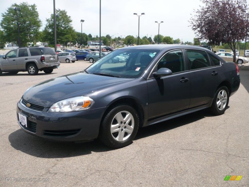 2009 Impala LS - Slate Metallic / Ebony photo #2