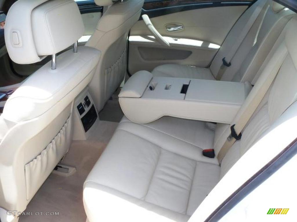 2008 5 Series 528i Sedan - Alpine White / Cream Beige Dakota Leather photo #20