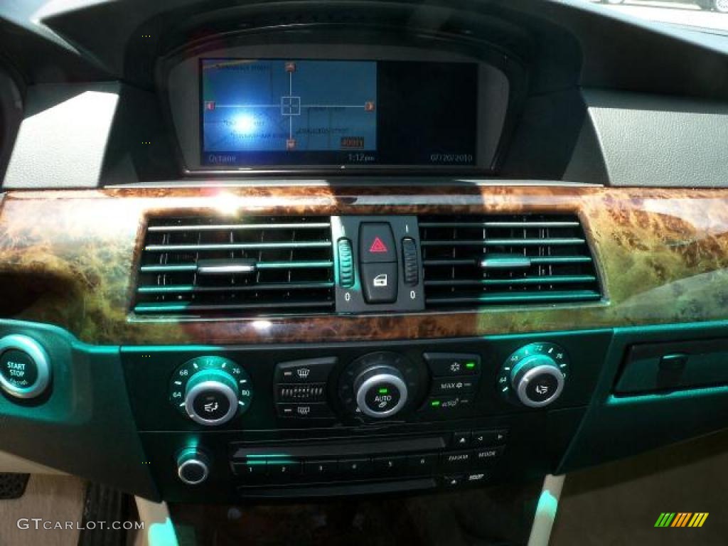 2008 5 Series 528i Sedan - Alpine White / Cream Beige Dakota Leather photo #23