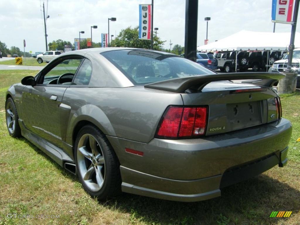 2002 Mustang GT Coupe - Mineral Grey Metallic / Dark Charcoal photo #2