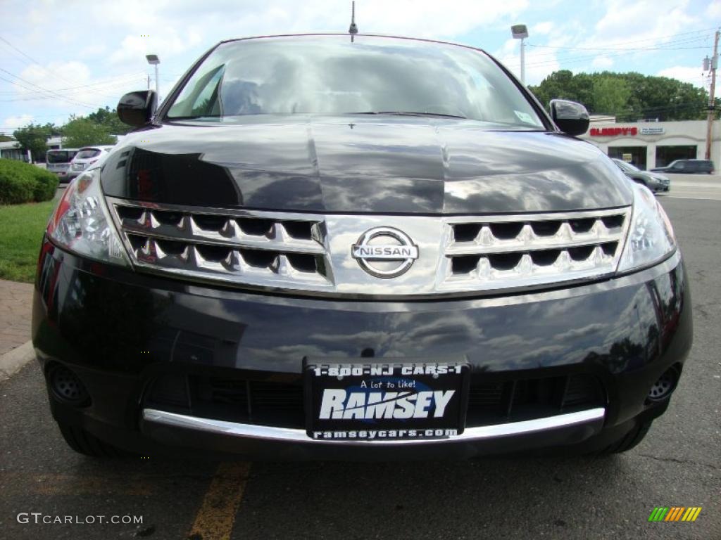 2007 Murano S AWD - Super Black / Charcoal photo #9