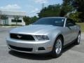 2010 Brilliant Silver Metallic Ford Mustang V6 Convertible  photo #1