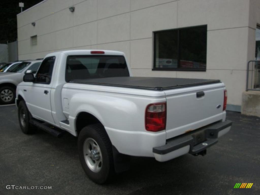 2001 Ranger Edge Regular Cab 4x4 - Oxford White / Dark Graphite photo #2