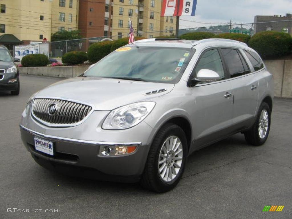 2010 Enclave CXL AWD - Quicksilver Metallic / Titanium/Dark Titanium photo #3