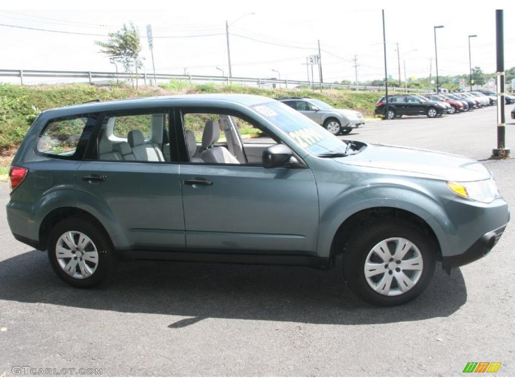 2009 Forester 2.5 X - Sage Green Metallic / Platinum photo #4