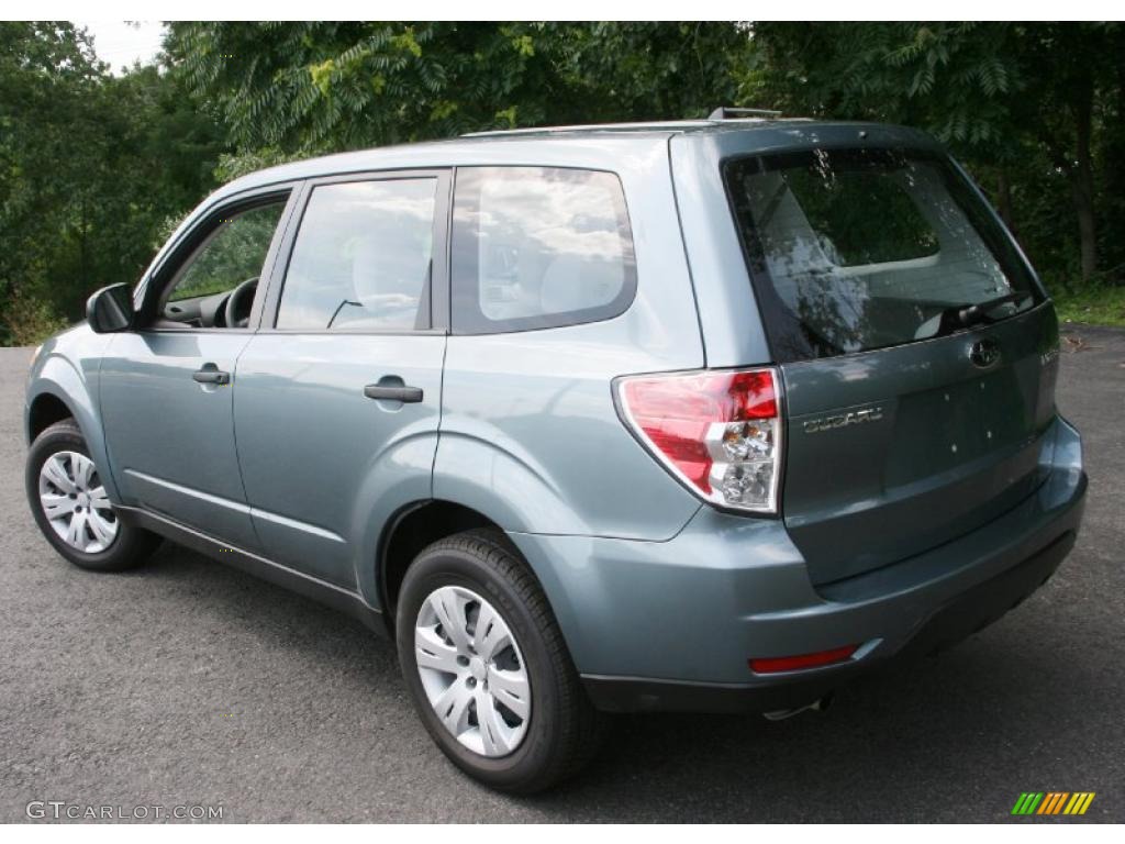 2009 Forester 2.5 X - Sage Green Metallic / Platinum photo #8
