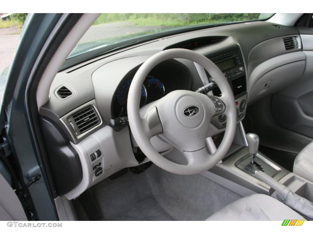 2009 Forester 2.5 X - Sage Green Metallic / Platinum photo #11