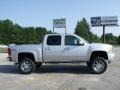 2010 Sheer Silver Metallic Chevrolet Silverado 1500 LT Z92 Crew Cab 4x4  photo #6