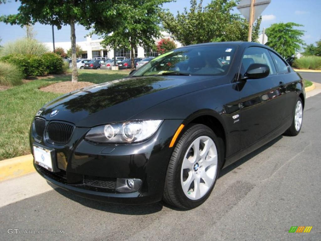 2010 3 Series 328i xDrive Coupe - Jet Black / Black photo #2