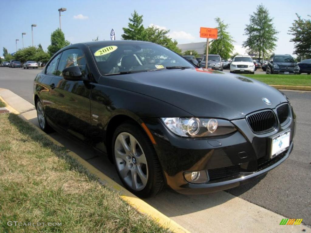 2010 3 Series 328i xDrive Coupe - Jet Black / Black photo #8