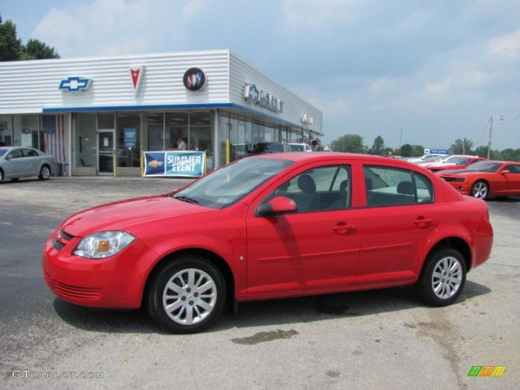 2009 Cobalt LT Sedan - Victory Red / Gray photo #1