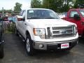 2010 White Platinum Metallic Tri Coat Ford F150 Lariat SuperCrew 4x4  photo #2