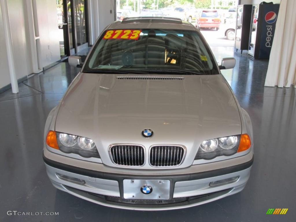 2000 3 Series 328i Sedan - Titanium Silver Metallic / Grey photo #2