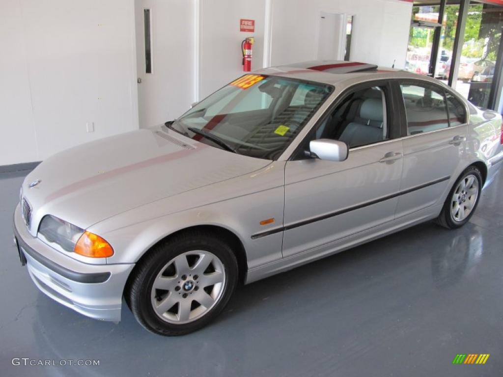 2000 3 Series 328i Sedan - Titanium Silver Metallic / Grey photo #3
