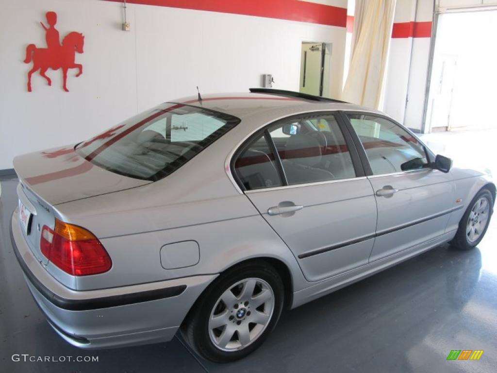 2000 3 Series 328i Sedan - Titanium Silver Metallic / Grey photo #6