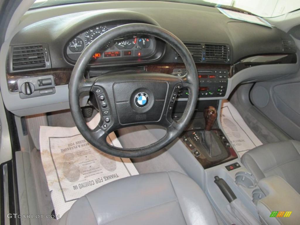 2000 3 Series 328i Sedan - Titanium Silver Metallic / Grey photo #12