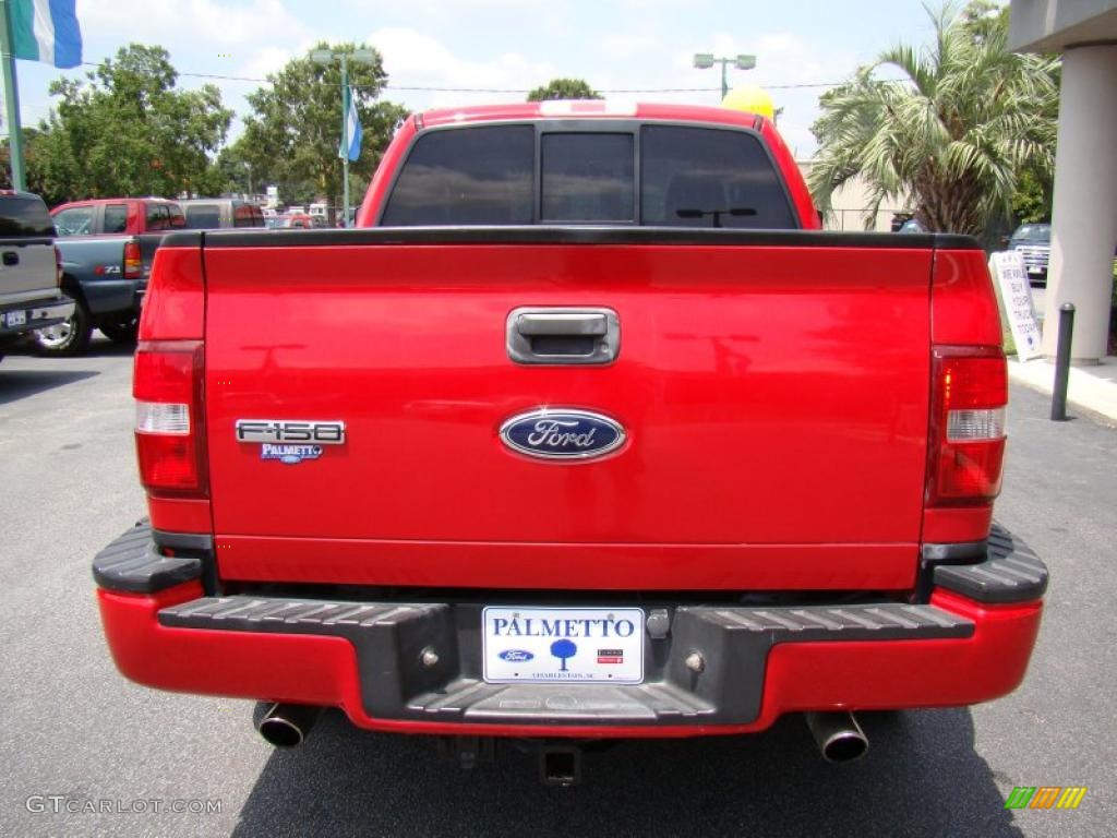 2005 F150 STX Regular Cab - Bright Red / Medium Flint Grey photo #7