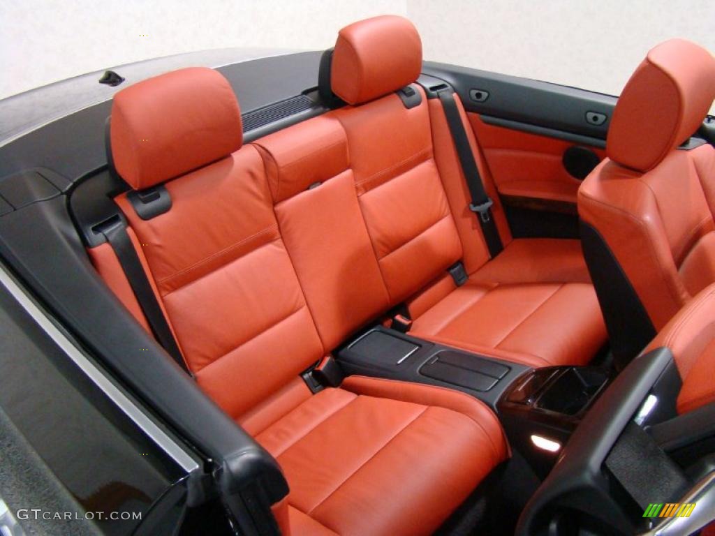 2008 3 Series 328i Convertible - Black Sapphire Metallic / Coral Red/Black photo #13