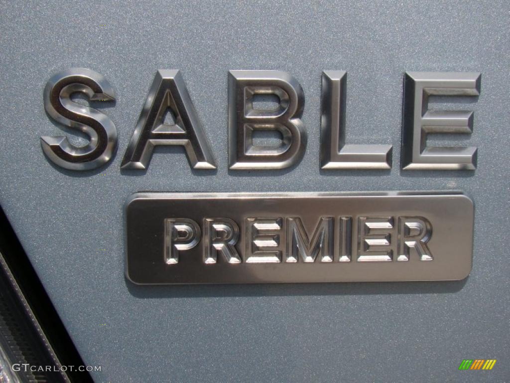 2008 Sable Premier Sedan - Light Ice Blue Metallic / Charcoal Black/Medium Light Stone photo #35