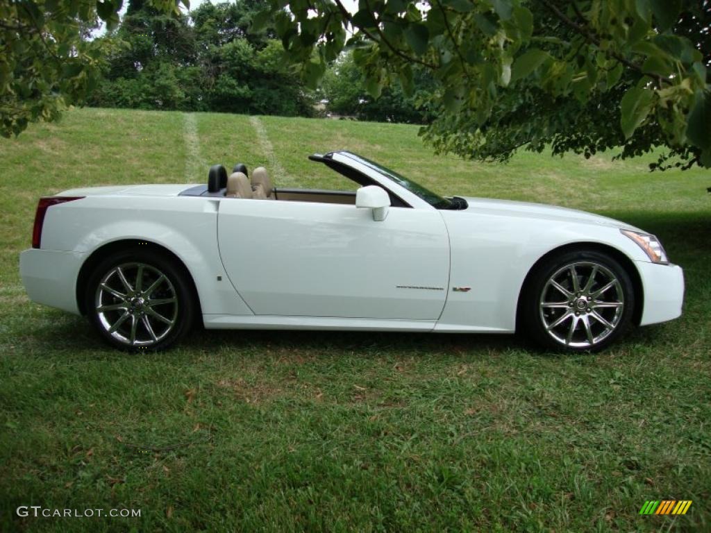 2008 XLR -V Series Roadster - Alpine White / Cashmere/Ebony photo #7