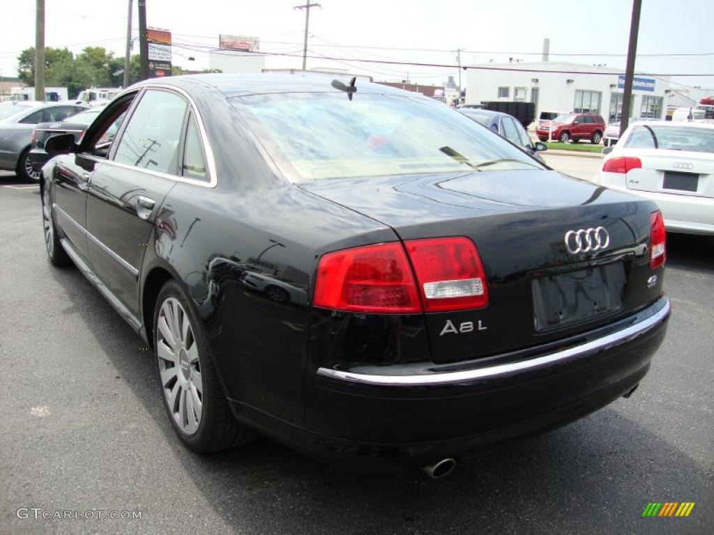 2005 A8 L 4.2 quattro - Brilliant Black / Black/Amaretto photo #9