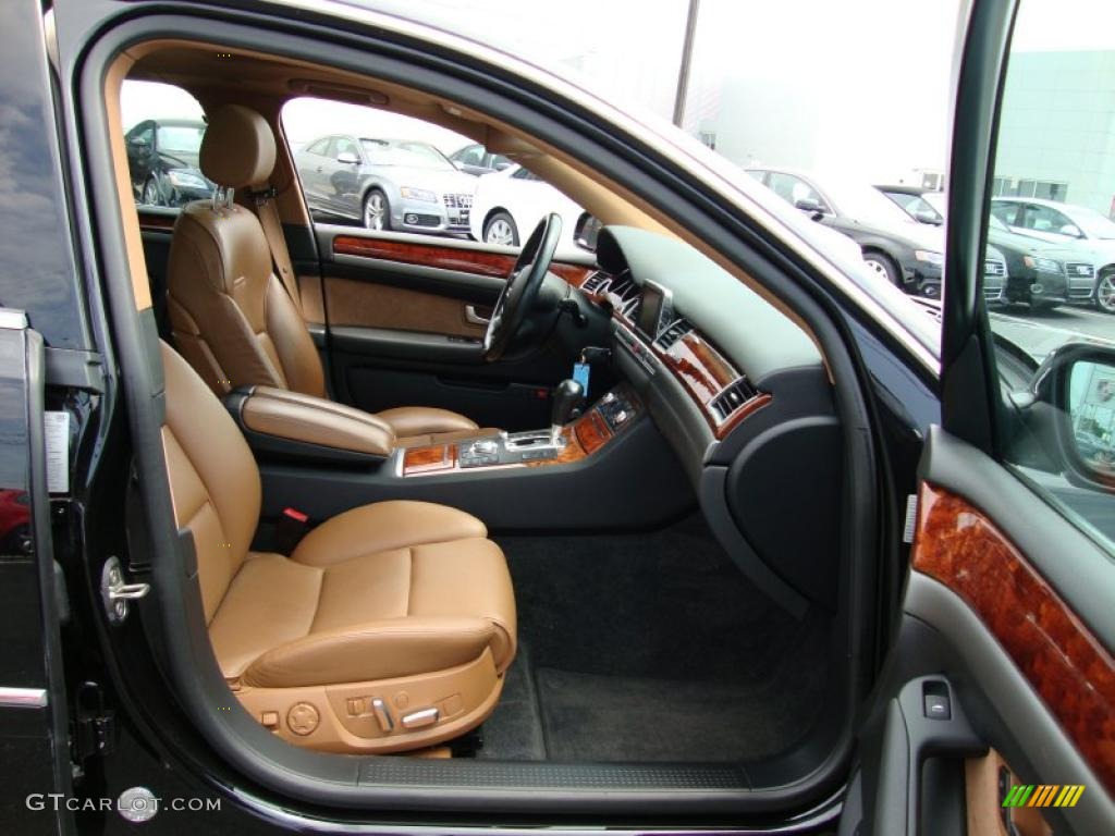 2005 A8 L 4.2 quattro - Brilliant Black / Black/Amaretto photo #19