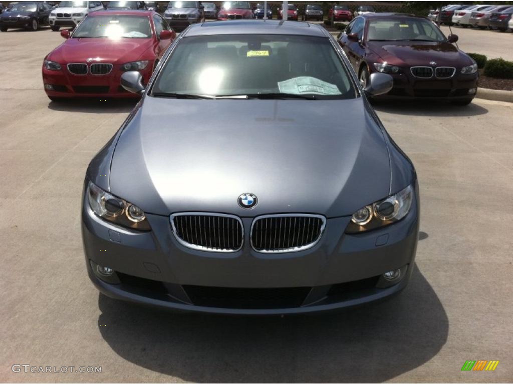 2010 3 Series 328i xDrive Coupe - Space Gray Metallic / Black photo #2