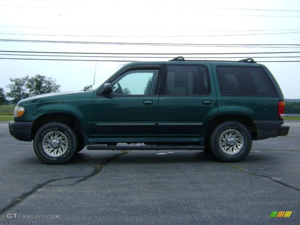 1999 Explorer XLS 4x4 - Tropic Green Metallic / Medium Graphite Grey photo #4