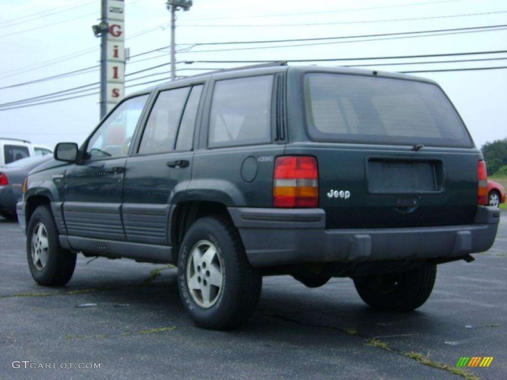 1993 Grand Cherokee Laredo 4x4 - Hunter Green Metallic / Beige photo #5