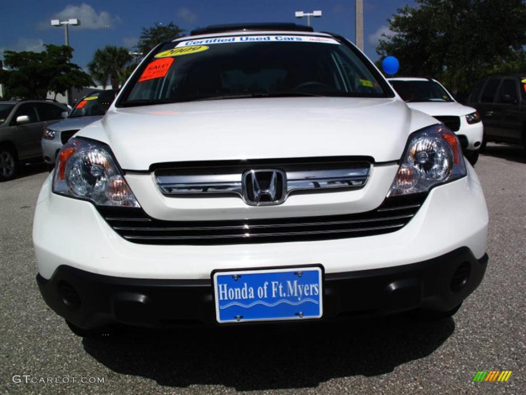 2009 CR-V EX - Taffeta White / Gray photo #7