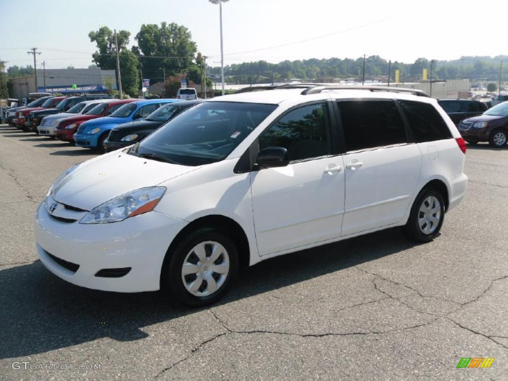 2006 Sienna LE - Arctic Frost Pearl / Stone Gray photo #1