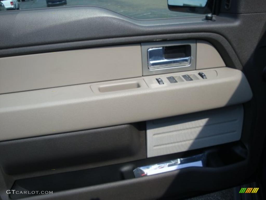 2010 F150 XLT SuperCab 4x4 - Dark Blue Pearl Metallic / Medium Stone photo #14