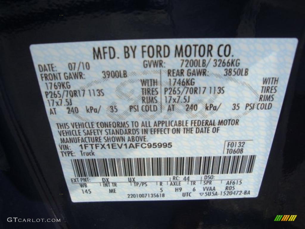 2010 F150 XLT SuperCab 4x4 - Dark Blue Pearl Metallic / Medium Stone photo #19