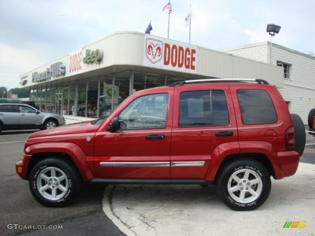 Inferno Red Crystal Pearl Jeep Liberty