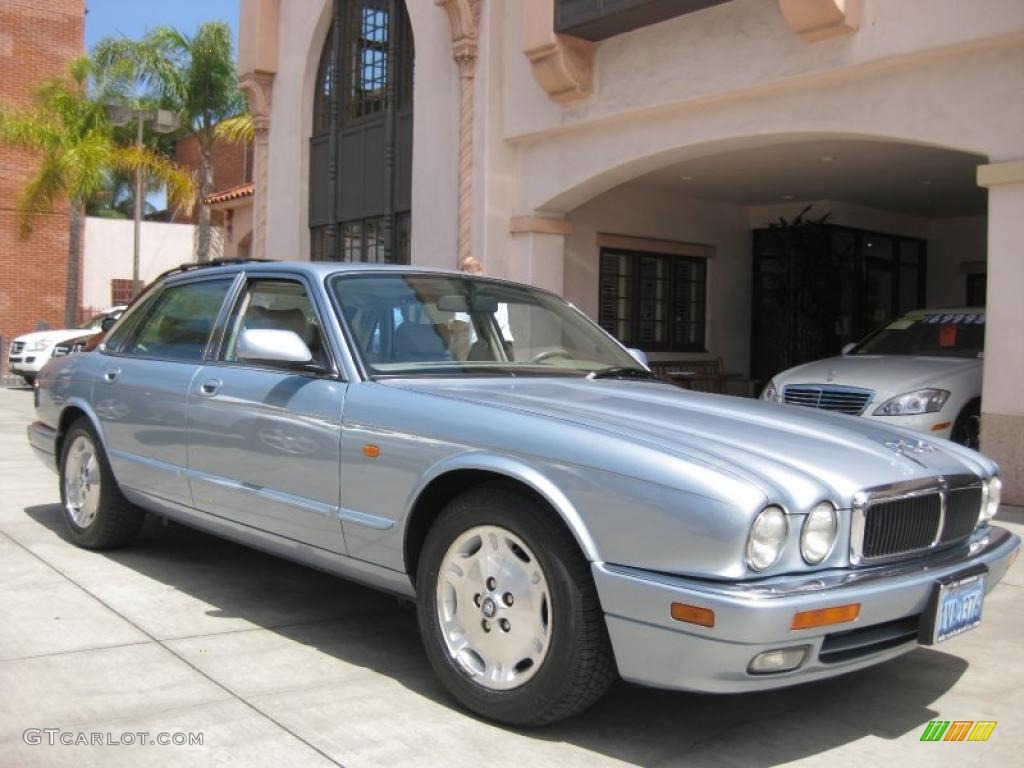 Ice Blue Metallic Jaguar XJ