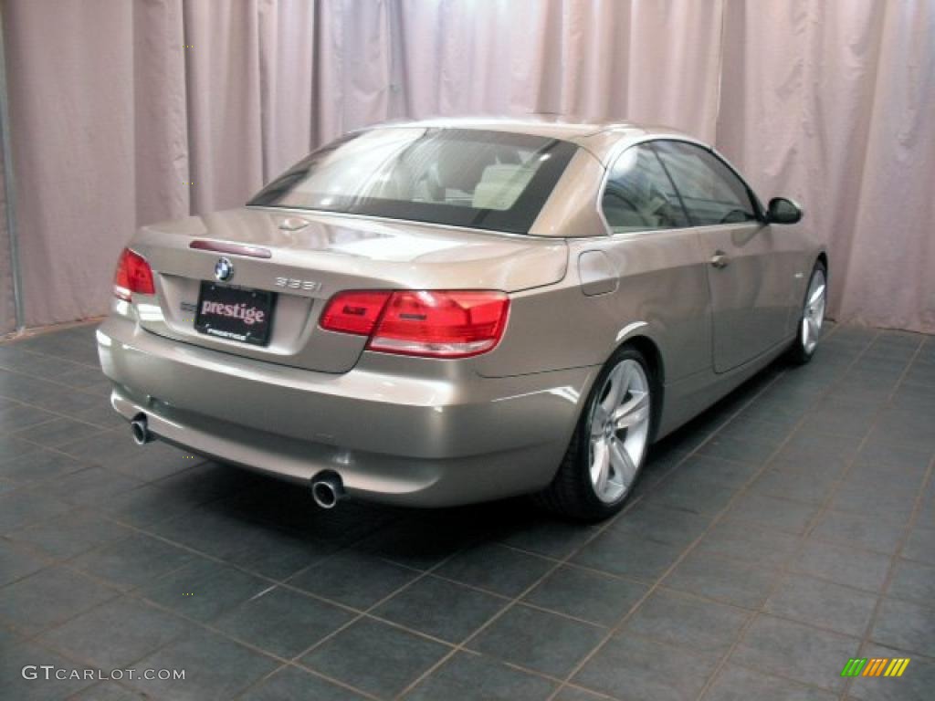 2007 3 Series 335i Convertible - Platinum Bronze Metallic / Cream Beige photo #2