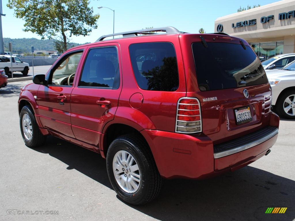 2007 Mariner Luxury - Vivid Red Metallic / Pebble photo #5