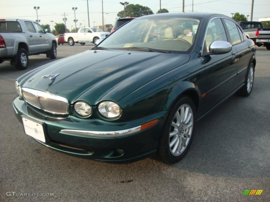 2007 X-Type 3.0 - Jaguar Racing Green Metallic / Ivory photo #1