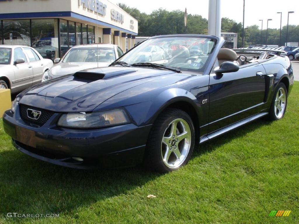 True Blue Metallic Ford Mustang