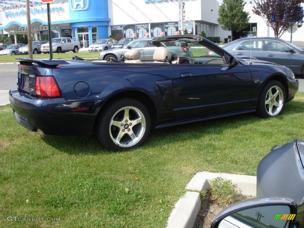 2003 Mustang GT Convertible - True Blue Metallic / Medium Parchment photo #7