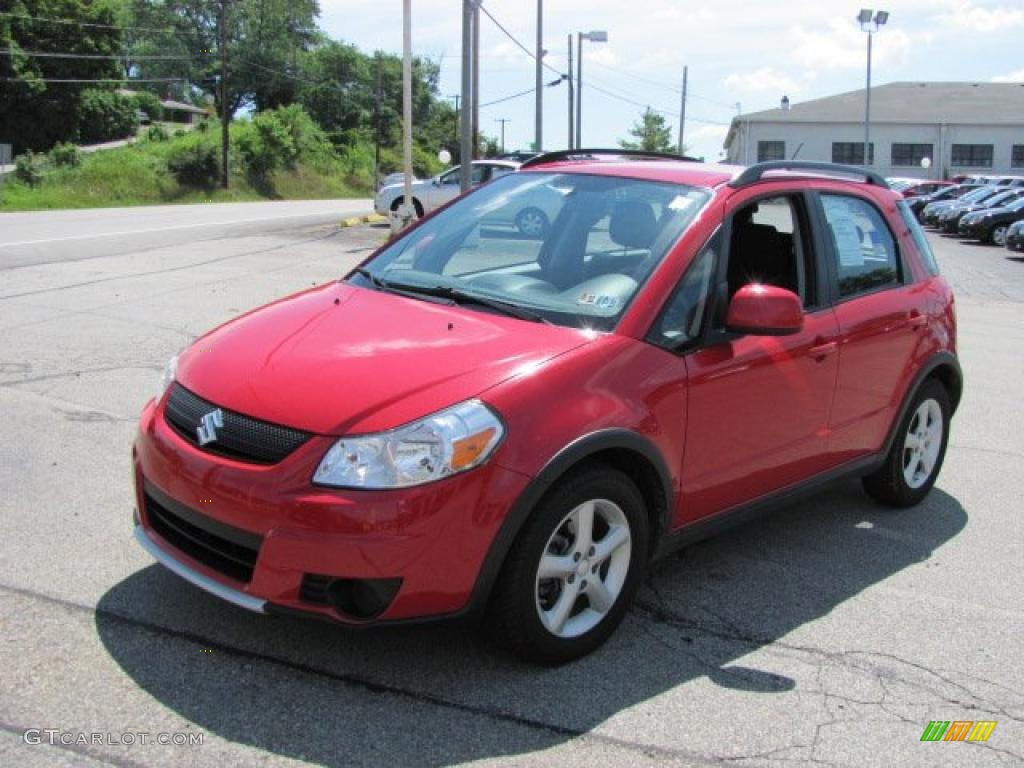 2008 SX4 Crossover AWD - Vivid Red / Black photo #6