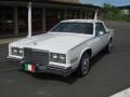 White 1985 Cadillac Eldorado Biarritz Convertible