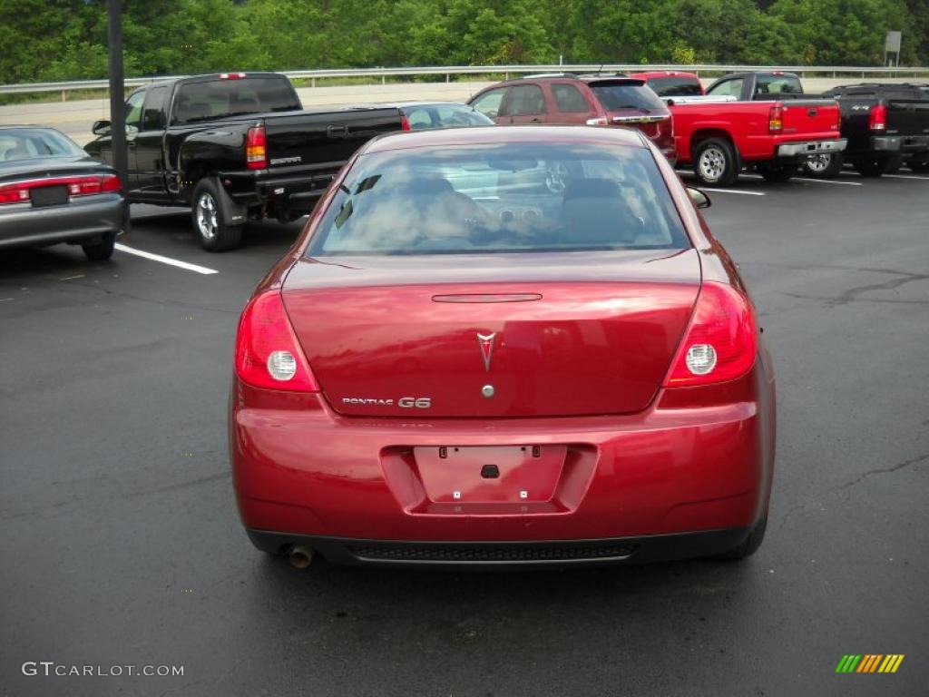 2009 G6 Sedan - Performance Red Metallic / Ebony photo #6