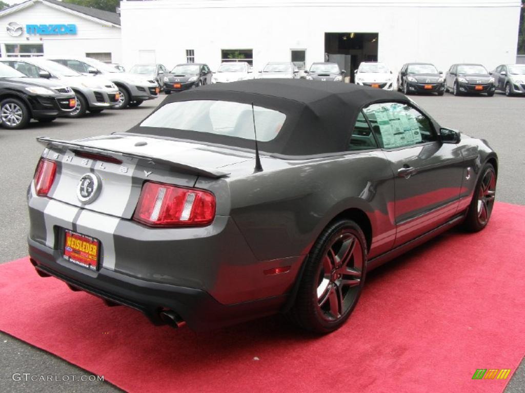2011 Mustang Shelby GT500 Convertible - Sterling Gray Metallic / Charcoal Black/White photo #14