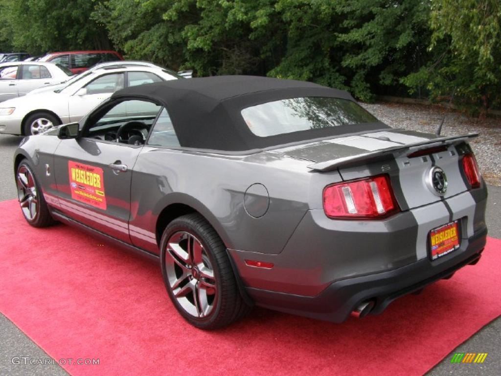 2011 Mustang Shelby GT500 Convertible - Sterling Gray Metallic / Charcoal Black/White photo #17