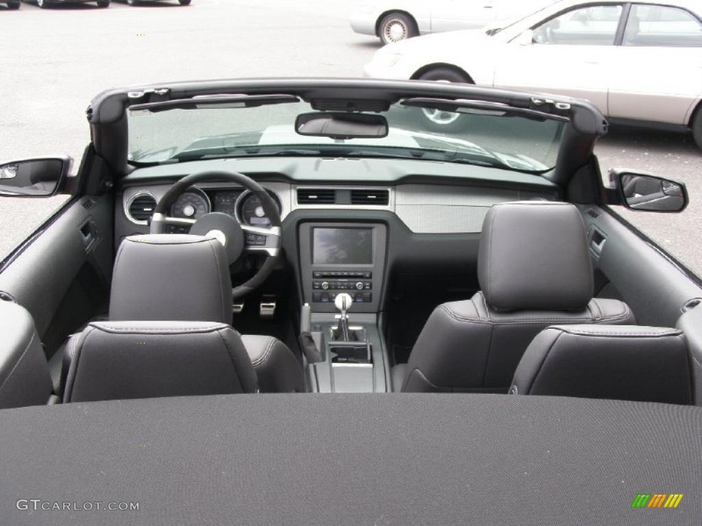 2011 Mustang Shelby GT500 Convertible - Sterling Gray Metallic / Charcoal Black/White photo #30