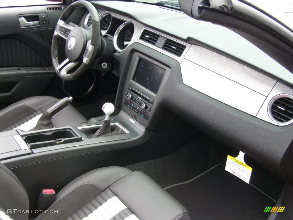 2011 Mustang Shelby GT500 Convertible - Sterling Gray Metallic / Charcoal Black/White photo #32